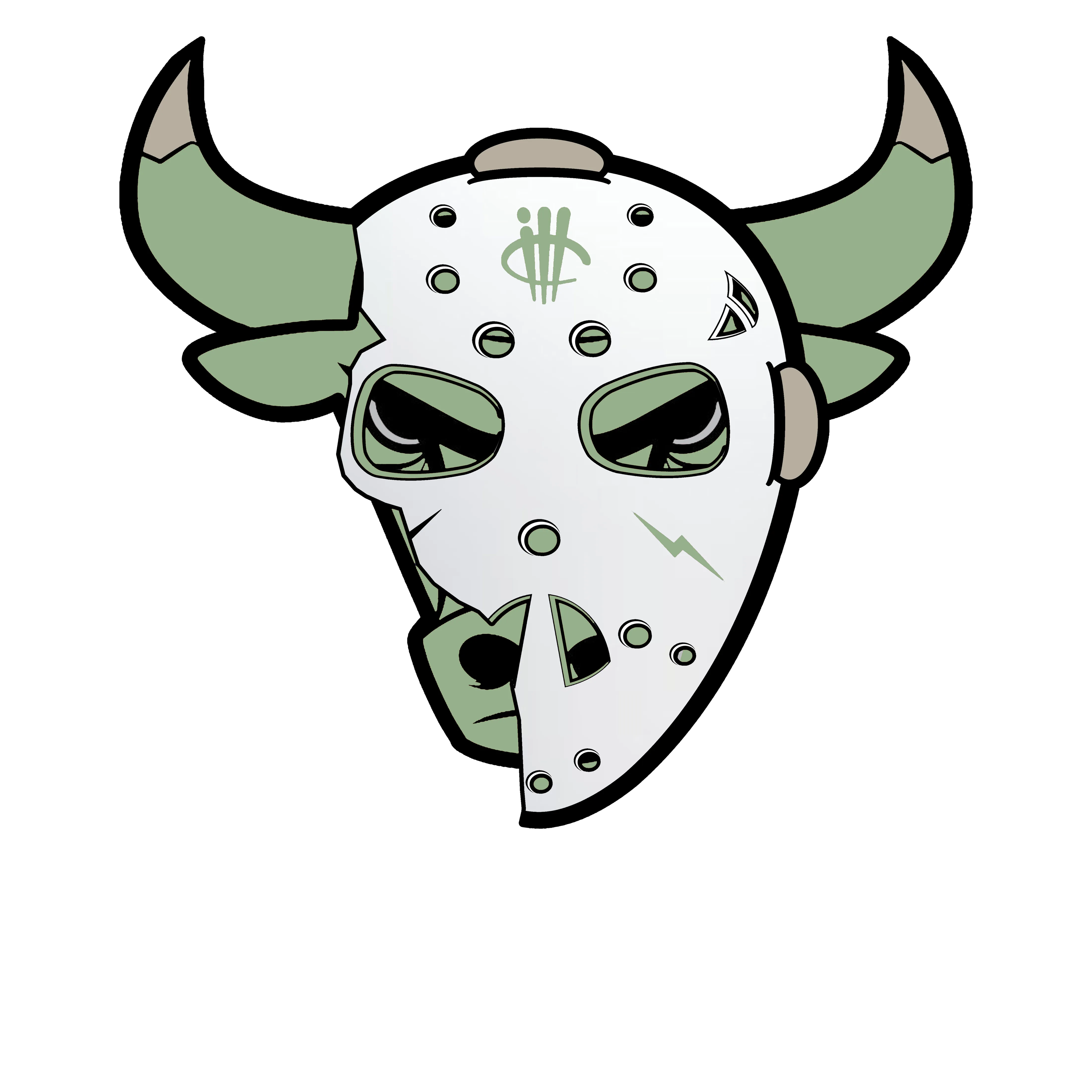 Air Jordan 4 Seafoam aka “Oil Green” - White T-Shirt (Jason Mask)