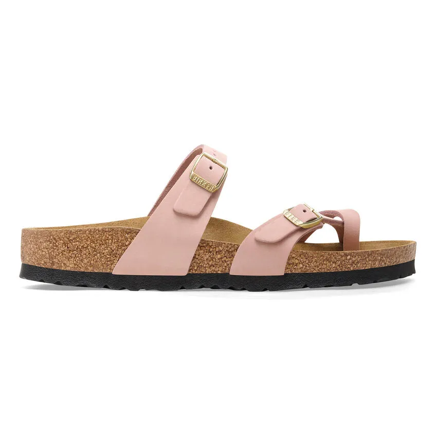 'Birkenstock' Women's Mayari Nubuck Leather Sandal - Soft Pink