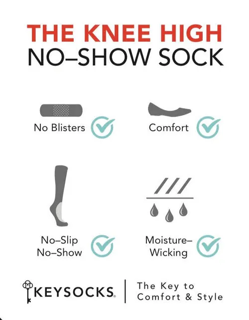 Keysocks Weekend Knee High No Show Socks
