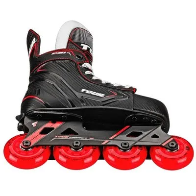 Tour Kids Adjustable Inline and Roller Hockey Skates, Black/Red