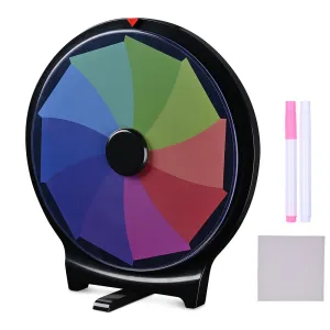 WinSpin Drinking Game 10" Prize Wheel Tabletop & Stand-up for Club